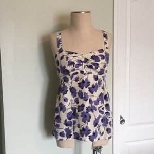 Silk Floral Tank Top